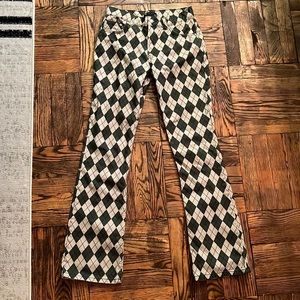 Low Rise ASOS Flare Printed Jeans